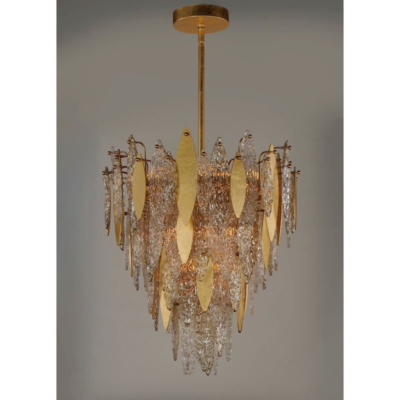 Maxim Lighting Majestic Chandelier, Gold Leaf