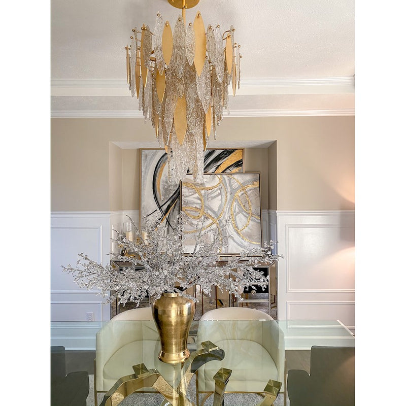 Maxim Lighting Majestic Chandelier, Gold Leaf