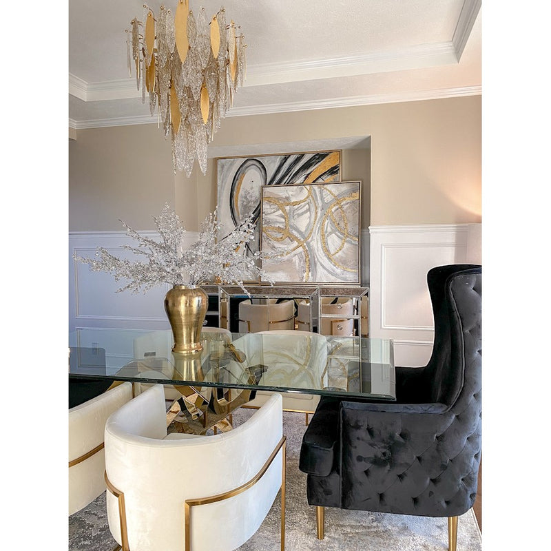 Maxim Lighting Majestic Chandelier, Gold Leaf