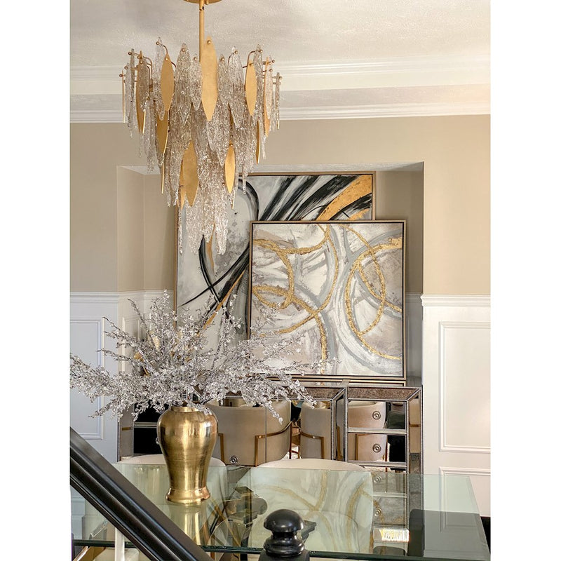 Maxim Lighting Majestic Chandelier, Gold Leaf