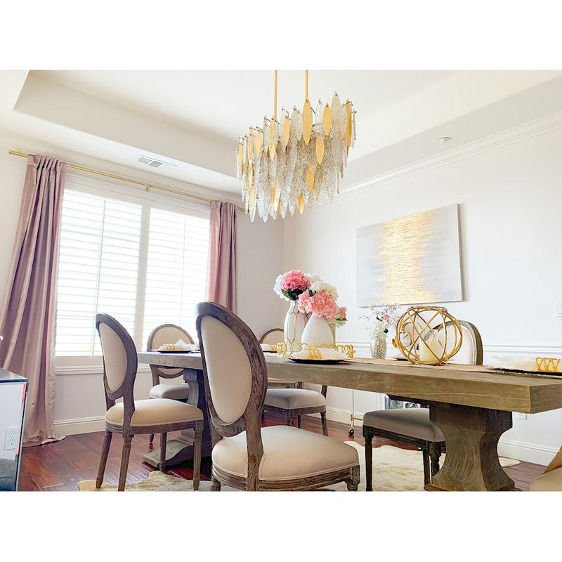 Maxim Lighting Majestic 18-Light Chandelier, Gold Leaf