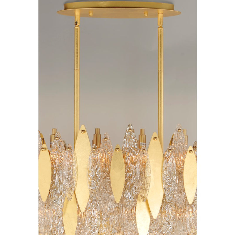 Maxim Lighting Majestic 18-Light Chandelier, Gold Leaf