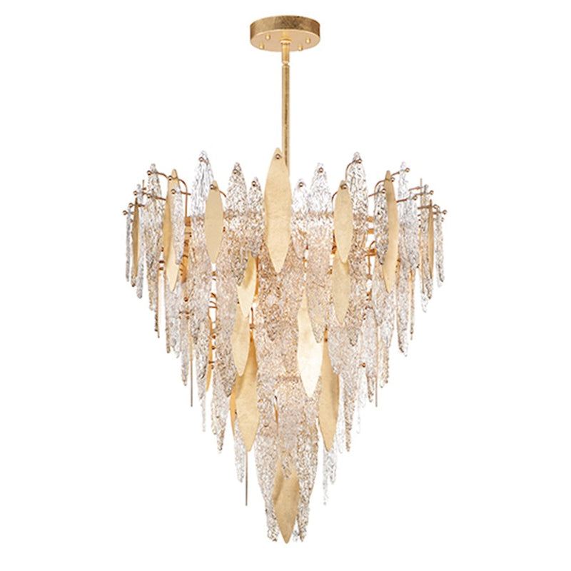 Maxim Lighting Majestic Chandelier, Gold Leaf