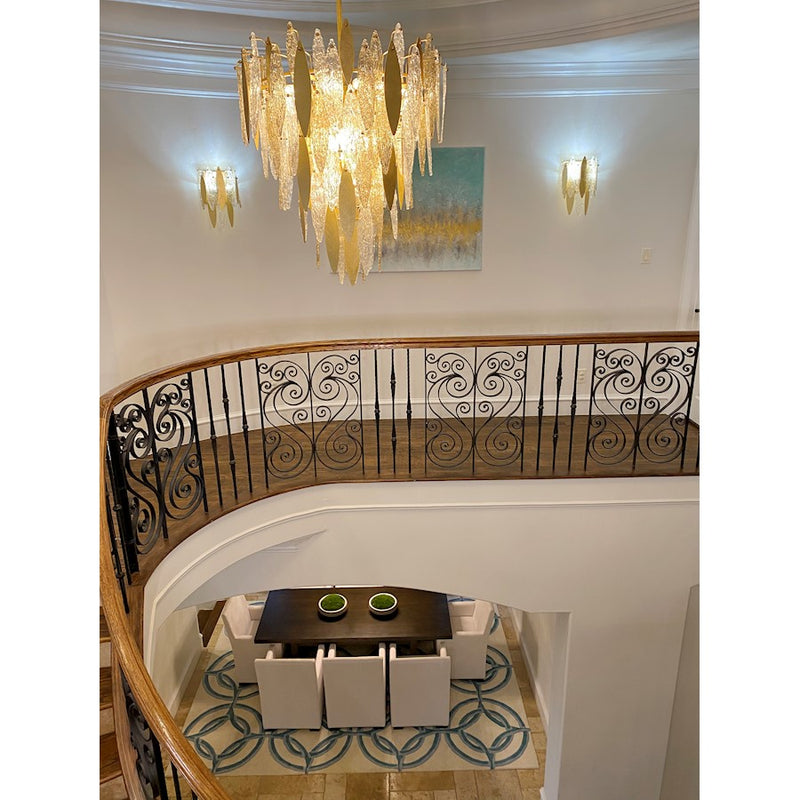 Maxim Lighting Majestic Chandelier, Gold Leaf