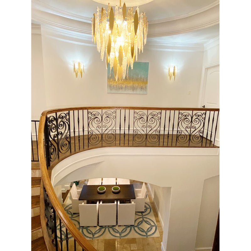 Maxim Lighting Majestic Chandelier, Gold Leaf