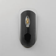Maxim Lighting Armory 1 Light Wall Sconce, Black/Clear