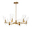 Maxim Lighting Armory 6 Light Chandelier, Natural Aged Brass/Clear - 32356CLNAB