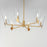 Maxim Lighting Armory 6 Light Chandelier, Natural Aged Brass/Clear