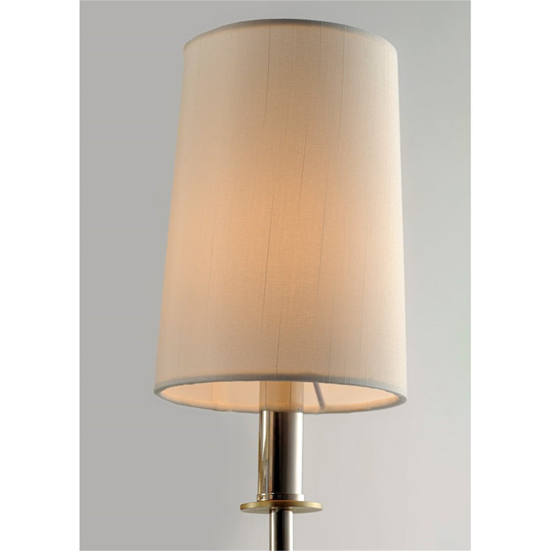 Maxim Lighting Uptown 1-Light Wall Sconce | Traditional Satin Brass and Off-White Fabric | Bedroom & Hallway Accent Light | Model 32391OFSBRPN