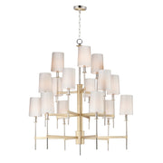 Maxim Lighting Uptown 15-Light Chandelier, Satin Brass/Nickel