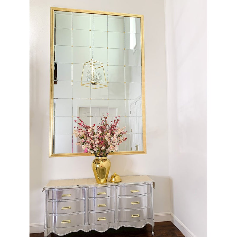 Maxim Lighting Bouquet 4-Light Pendant, Polished Nickel/Gold Leaf
