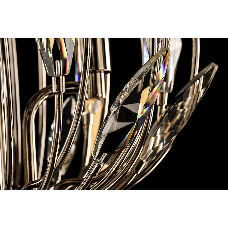 Maxim Lighting Bouquet 4-Light Pendant, Polished Nickel/Gold Leaf