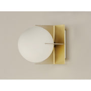Maxim Lighting Finn 1-Light Wall Sconce, Satin Brass/Platinum