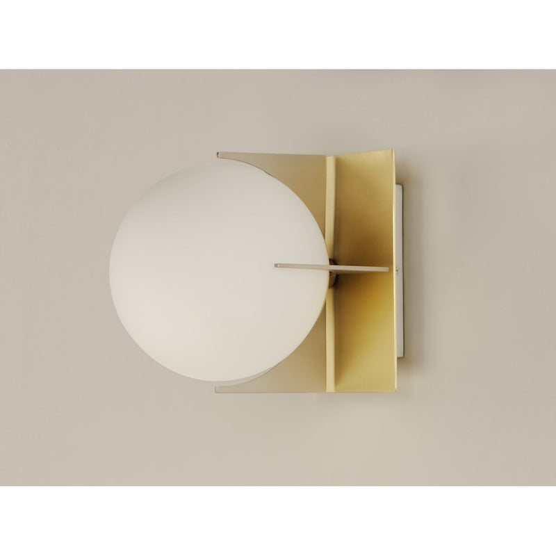 Maxim Lighting Finn 1-Light Wall Sconce, Satin Brass/Platinum