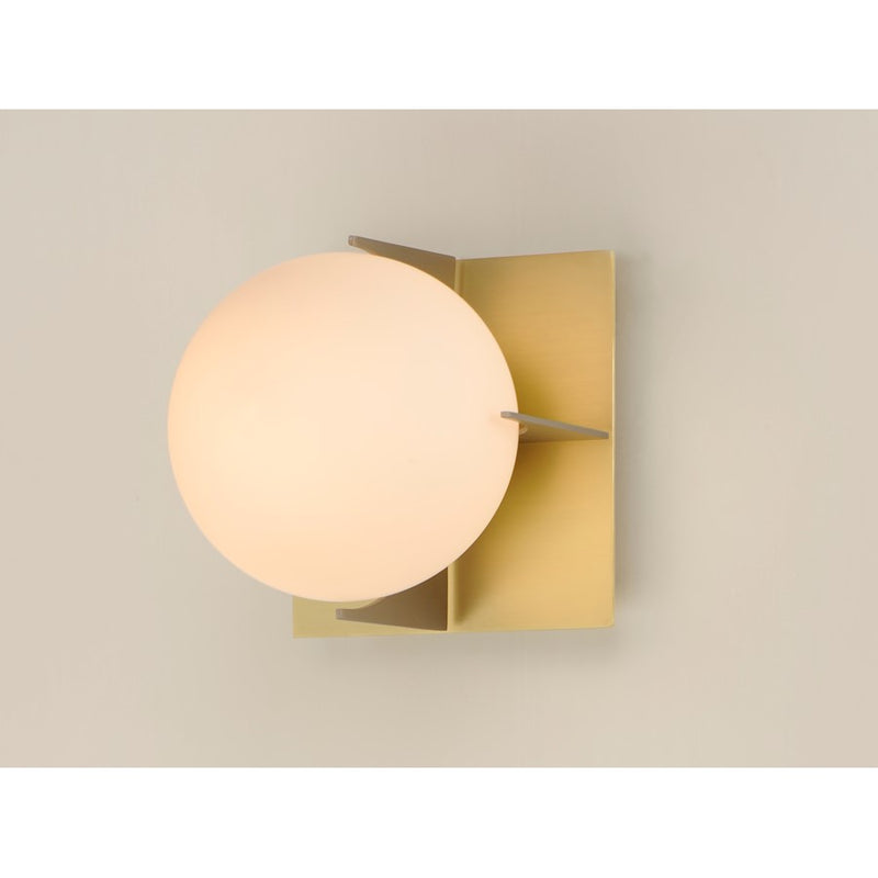Maxim Lighting Finn 1-Light Wall Sconce, Satin Brass/Platinum