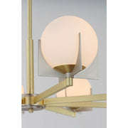 Maxim Lighting Finn 5-Light Chandelier, Satin Brass/Platinum