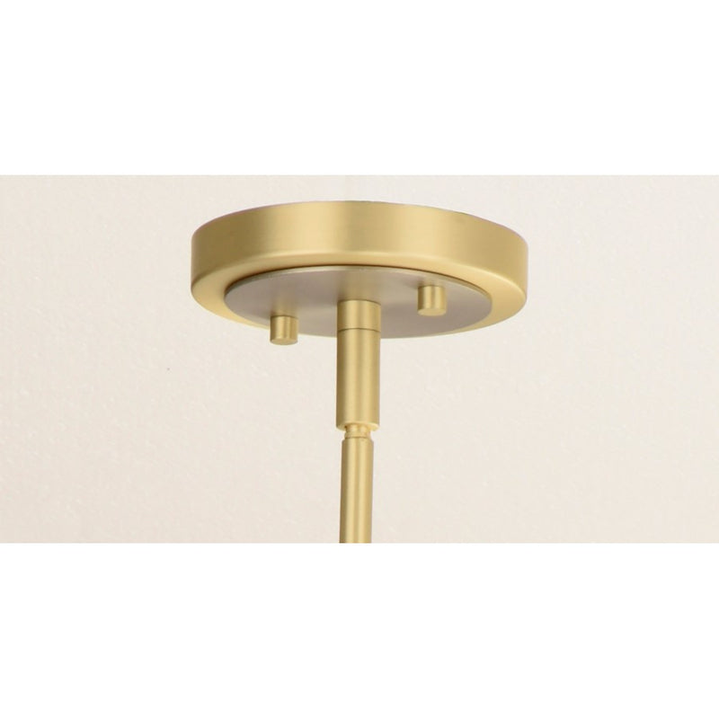 Maxim Lighting Finn 5-Light Chandelier, Satin Brass/Platinum