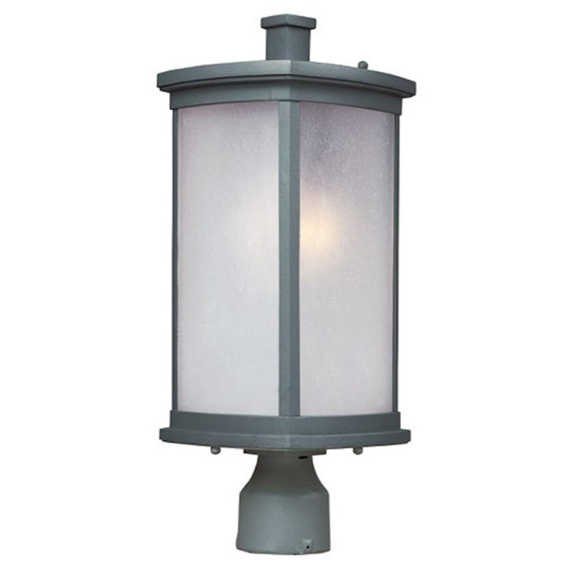 Maxim Terrace 1-Light Medium Outdoor Post, Platinum