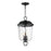 Maxim Prescott 3Lt Outdoor Pendant, Dark Bronze/Water Glass - 34213WGDBZ