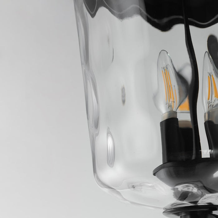 Maxim Lighting Prescott 3Lt Outdoor Wall Mount, Bronze/Water Glass