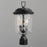 Maxim Prescott 2Lt Outdoor Post Lantern, Bronze/Water Glass