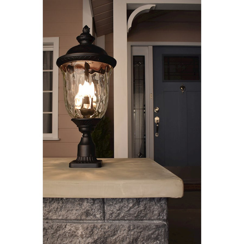 Maxim Lighting Carriage House DC Pole/Post Lantern, Bronze/Water