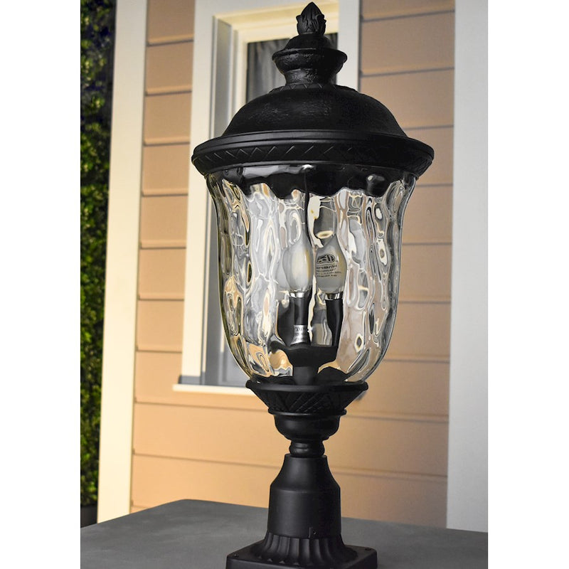 Maxim Lighting Carriage House DC Pole/Post Lantern, Bronze/Water