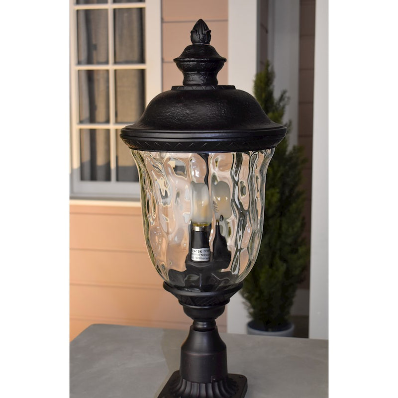 Maxim Lighting Carriage House DC Pole/Post Lantern, Bronze/Water