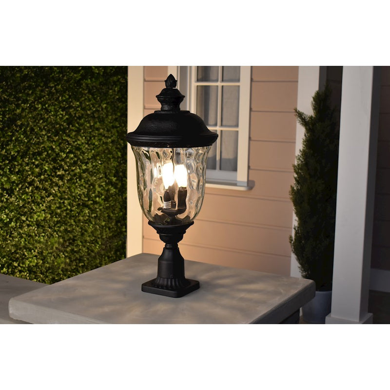 Maxim Lighting Carriage House DC Pole/Post Lantern, Bronze/Water