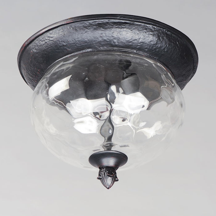 Maxim Lighting Carriage House Dc 2 Light Outdoor Ceiling, Bronze/Water