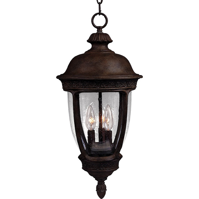 Maxim Knob Hill Cast 3-Light Outdoor Hanging Lantern Sienna