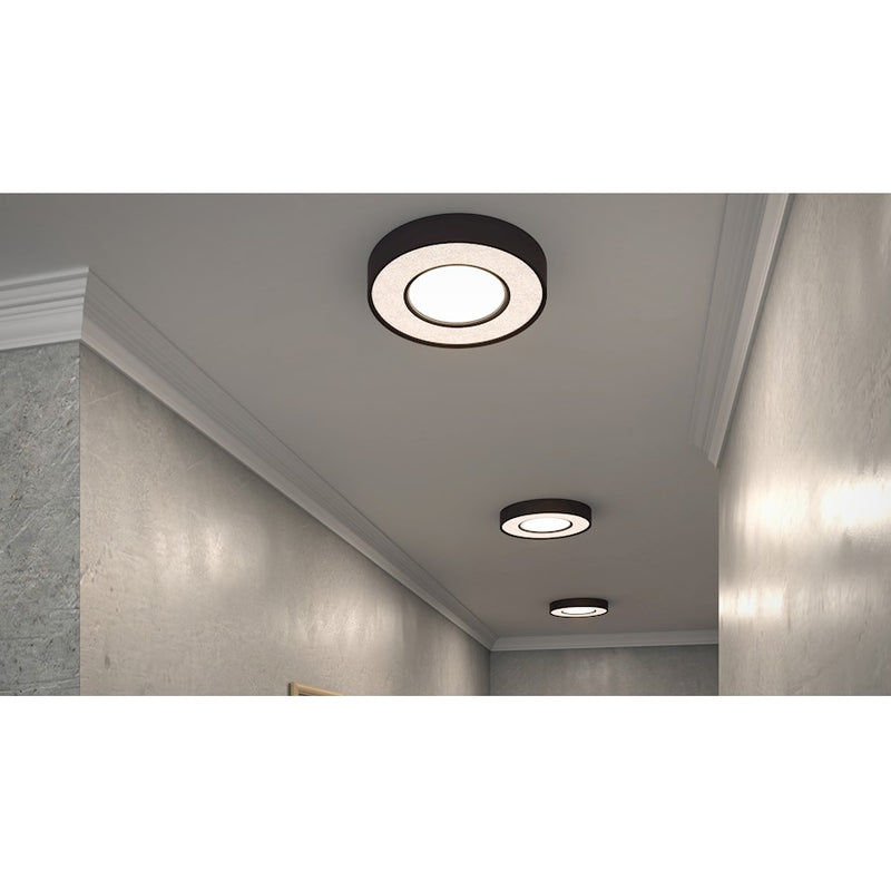Maxim Lighting Splendor 23.5" Round LED Flush, Bronze/Crystal
