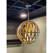 Maxim Lighting Weave LED 1-Light Pendant in Bronze Guilt and Gold