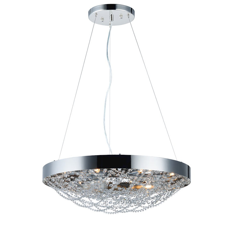 Maxim Lighting Lace 10-Light Pendant, Polished Nickel
