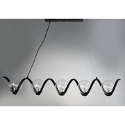 Maxim Lighting Curlicue 5-Light Pendant, Black/Polished Nickel