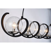 Maxim Lighting Curlicue 5-Light Pendant, Black/Polished Nickel
