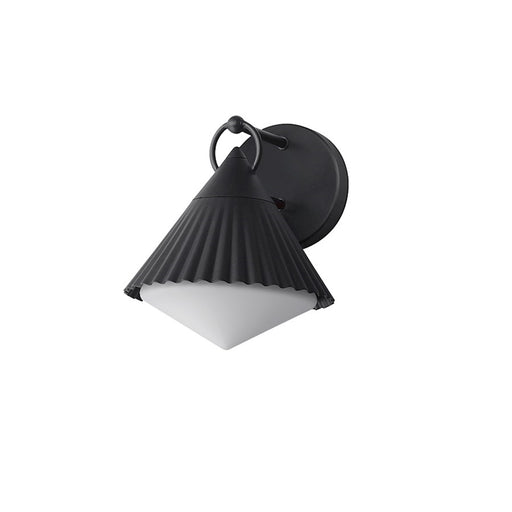 Maxim Lighting Odette 1 Light Outdoor Wall Mount, Black/White