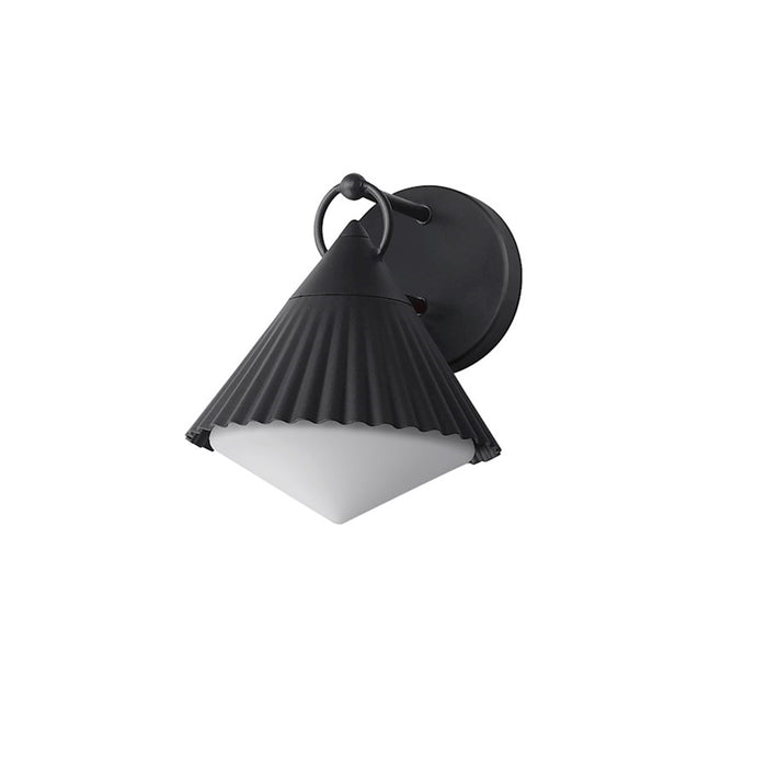 Maxim Lighting Odette 1 Light Outdoor Wall Mount, Black/White