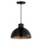 Maxim Lighting Rockport 1 Light 9" Pendant, Black/Antique Copper - 35144BKACP