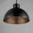 Maxim Lighting Rockport 1 Light 9" Pendant, Black/Antique Copper