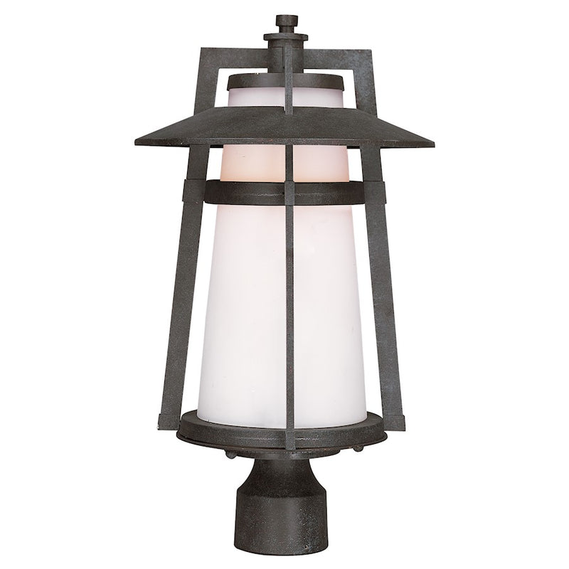 Maxim Lighting Calistoga 1-Light Outdoor Pole/Post Lantern in Adobe