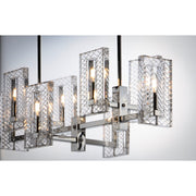 Maxim Lighting Suave 8-Light Linear Chandelier in Polished Nickel