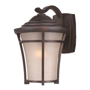 Maxim Balboa DC 12in 1-Light Outdoor Wall Light | Craftsman Copper Oxide and Lace Glass | Covered Patio & Entryway | Model 3806LACO