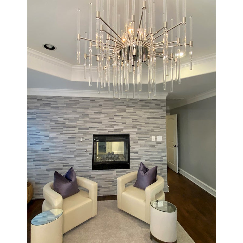 Maxim Lighting Divine 8-Light Chandelier, Polished Nickel/Clear