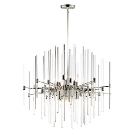 Maxim Lighting Divine 8-Light Chandelier, Polished Nickel/Clear