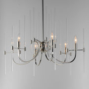 Maxim Lighting Divine 6 Light Chandelier, Polished Nickel/Clear