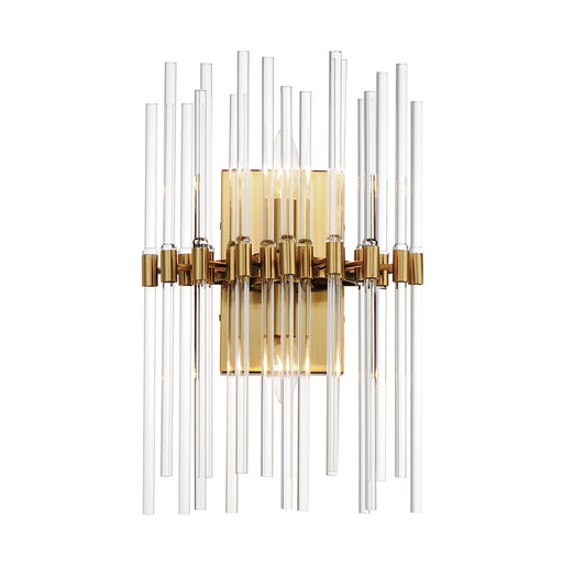 Maxim Lighting Divine 2 Light Wall Sconce, Heritage/Clear