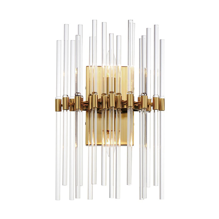 Maxim Lighting Divine 2 Light Wall Sconce, Heritage/Clear