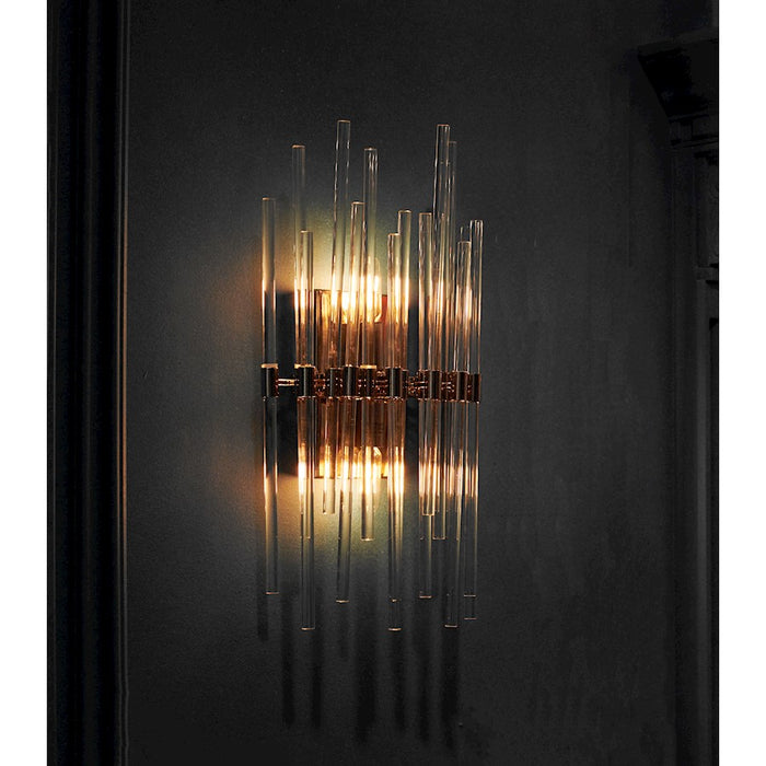 Maxim Lighting Divine 2-Light Wall Sconce, Polished Nickel/Clear