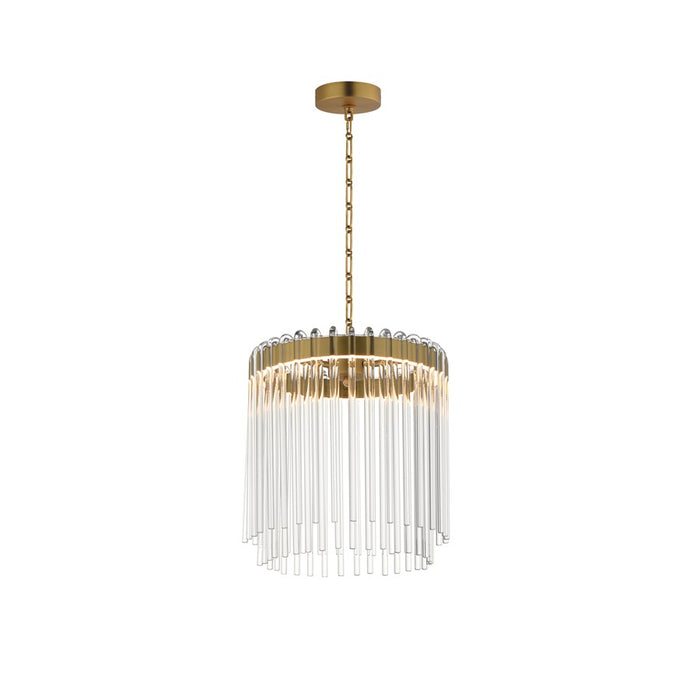 Maxim Lighting Jolie 1 Light 11" Pendant, Natural Aged Brass/Clear - 38421CLNAB